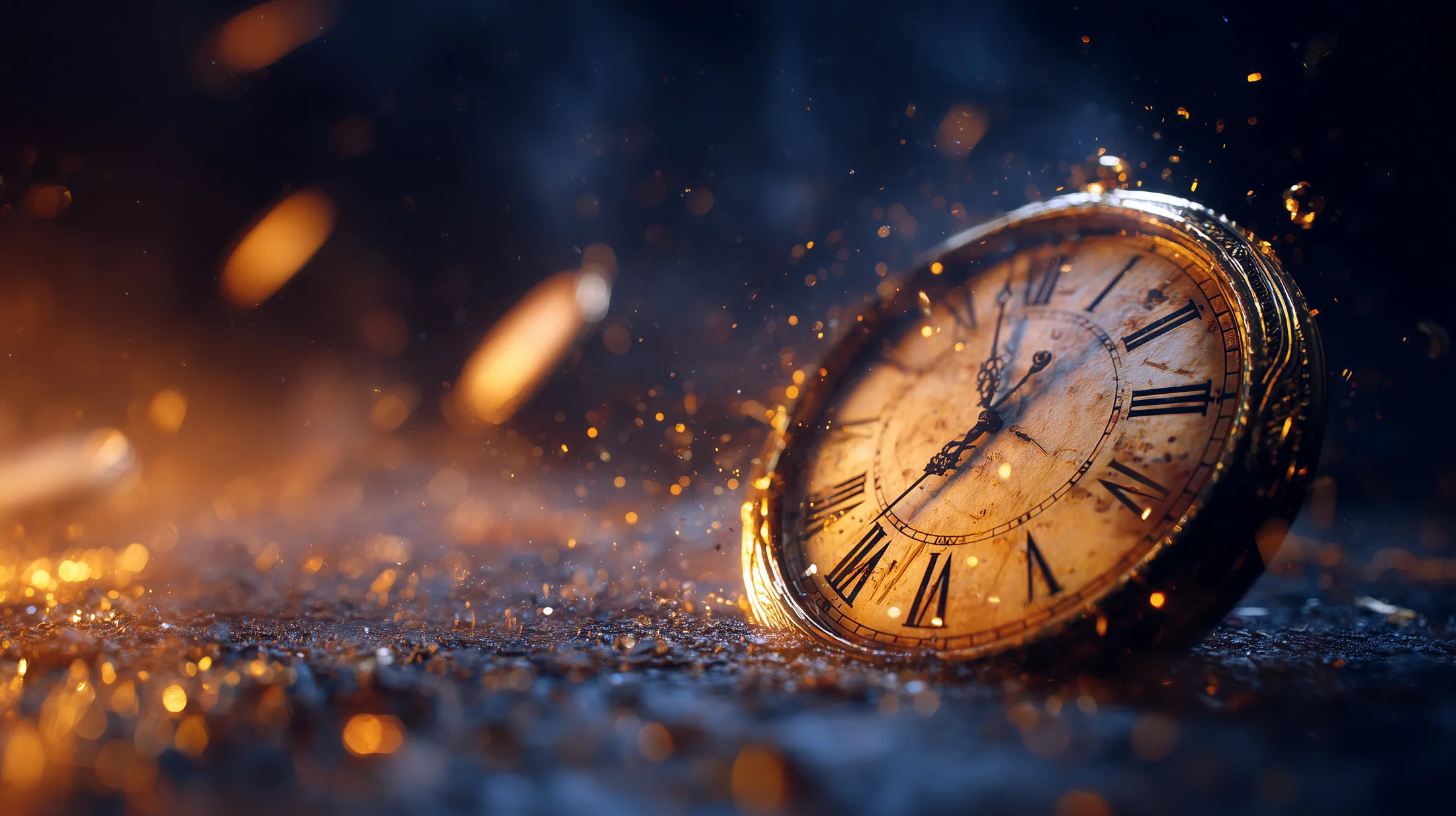 Vintage clock representing time scarcity